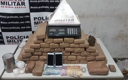 Traficante tenta despistar polícia, mas é preso com cerca de 50 kg de maconha em Uberaba