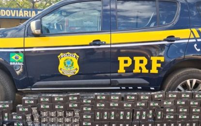 PRF apreende 1,5 mil maços de cigarro em Patos de Minas