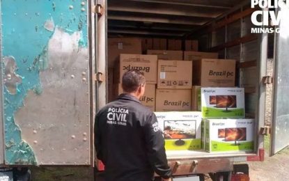 Casal é preso com carga de informática avaliada em R$ 100 mil, em Ribeirão das Neves região Metropolitana de Belo Horizonte